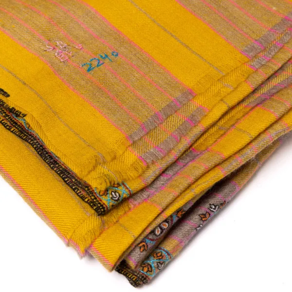 Yaser Shaw Schal „Gorakhpur" Aus Feinstem Handbesticktem Pashmina-Kaschmir -* Schals