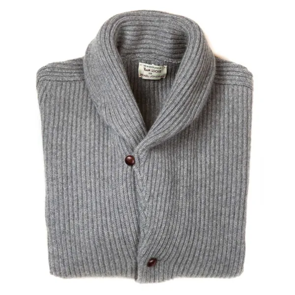 William Lockie Schalkragen-Cardigan „Shawl-Windsor" Aus Reinem Schottischem 6-Lagigem Cash* Strickwaren