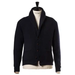 William Lockie Schalkragen-Cardigan „Shawl-Windsor" Aus Reinem Schottischem 6-Lagigem Cash* Strickwaren