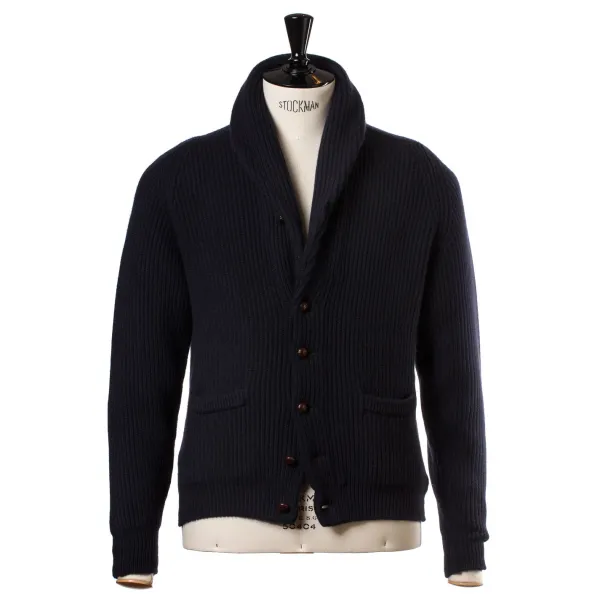 William Lockie Schalkragen-Cardigan „Shawl-Windsor" Aus Reinem Schottischem 6-Lagigem Cash* Strickwaren