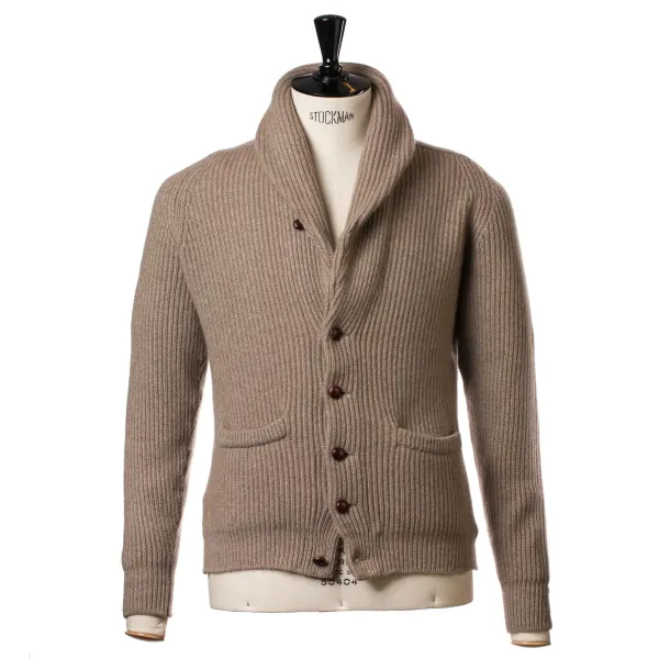 William Lockie Schalkragen-Cardigan „Shawl-Windsor" Aus Reinem Schottischem 6-Lagigem Cash* Strickwaren