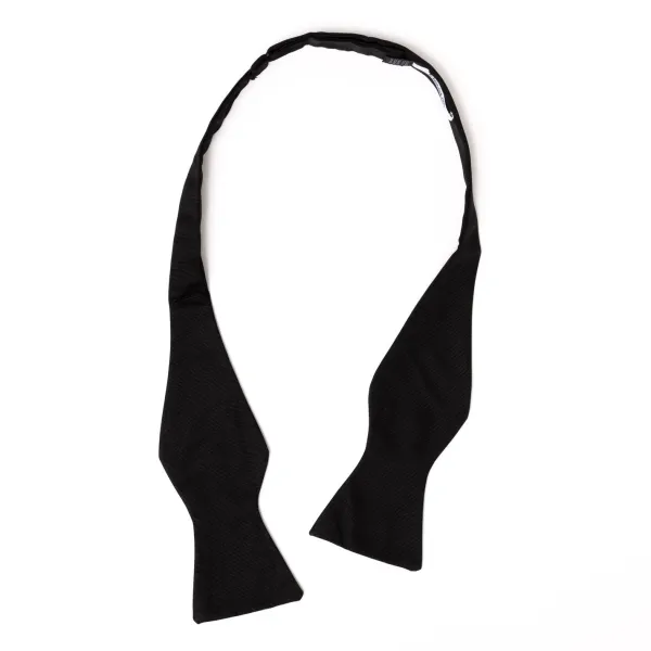 Petronius Schwarze Fliege „Black Butterfly Bow Tie" Aus Reiner Ripsseide* Krawatten