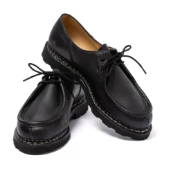 Paraboot Schwarzer Derby „Michael" Aus Gewachstem Kalbsleder* S
