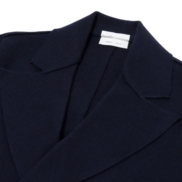 Settefili X Mj: Strickblazer „Giacca In Maglia" Aus Reiner Merinowolle* Strickwaren