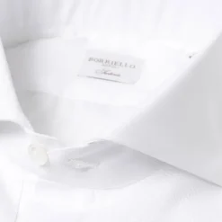 Borriello Smokinghemd „Sartorial-Piquet" Aus Baumwollpopeline Von Thomas Maso* Hemden
