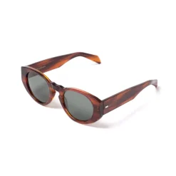 TBD BRILLEN Sonnenbrille „Madras Havana" Mit Grunen Glasern Handgefertigt* Sonnenbrille