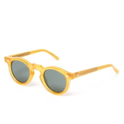 TBD BRILLEN Sonnenbrille "Welt Honey" Mit Grunen Glasern - Handarbeit* Sonnenbrille