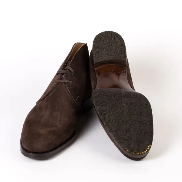 Saint Crispin's Stiefel „Dress Chukka" Aus Dunkelbraunem Wildleder* Mto