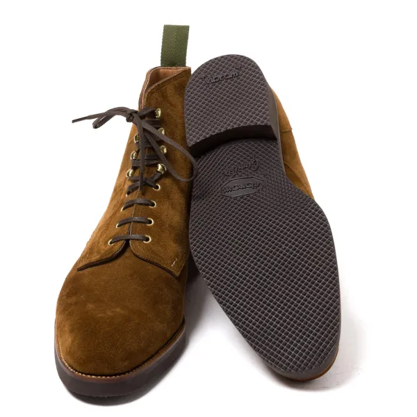 Saint Crispin's Stiefel „Full-Derby" Aus Tabakbraunem Wildleder Reine Handarbeit* Mto