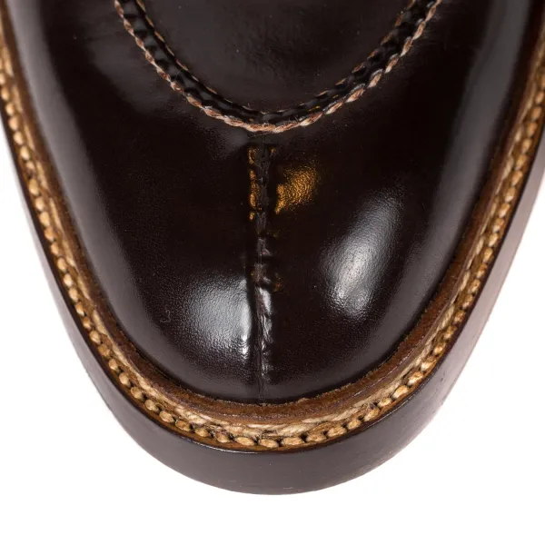 Saint Crispin's Stiefel „Norvegese Boot" Aus Dunkelbraunem Kalbsleder Und Wasserbuffel Rein* Mto