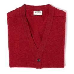 William Lockie Strickjacke „Leven Cardigan" Aus Geelong-Lammwolle 2-Lagig* Strickwaren