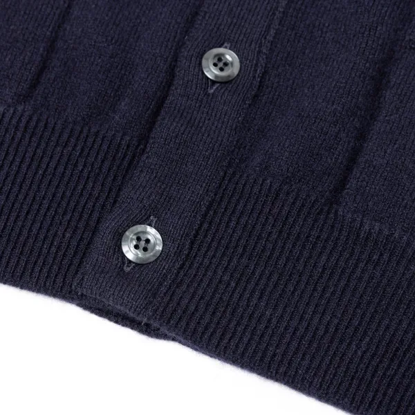 William Lockie Strickjacke „Leven Cardigan" Aus Geelong-Lammwolle 2-Lagig* Strickwaren