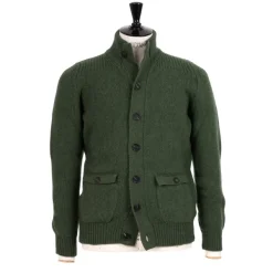 William Lockie Strickjacke „Lomond Knit-Bomber" Aus 4-Lagiger Geelong-Lammwolle* Strickwaren