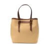 Felisi Tasche Aus Baumwoll-Canvas Und Sattelleder „New Office Tote" Handgefertigt* Taschen