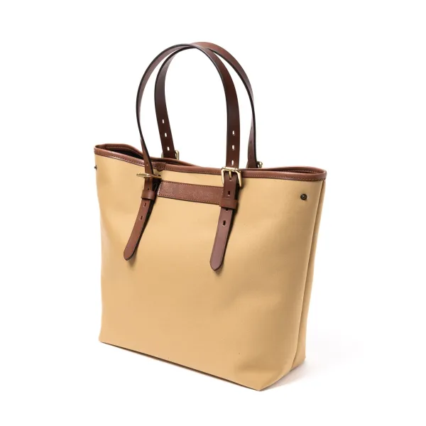 Felisi Tasche Aus Baumwoll-Canvas Und Sattelleder „New Office Tote" Handgefertigt* Taschen