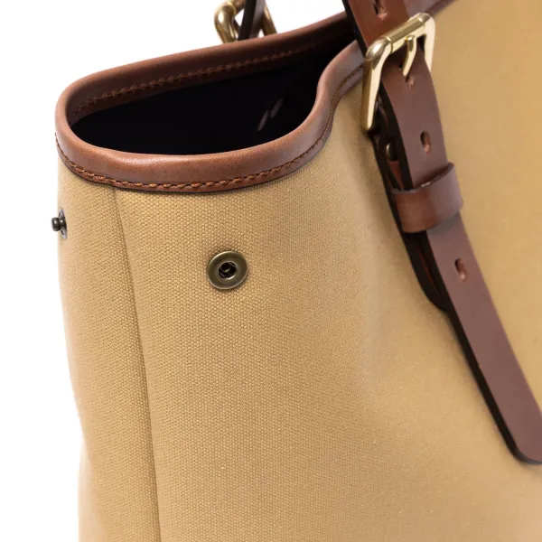 Felisi Tasche Aus Baumwoll-Canvas Und Sattelleder „New Office Tote" Handgefertigt* Taschen