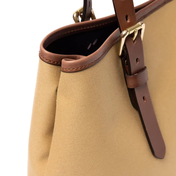 Felisi Tasche Aus Baumwoll-Canvas Und Sattelleder „New Office Tote" Handgefertigt* Taschen