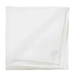 Simonnot-Godard Weises Einstecktuch „Blanc" Aus Reinem Leinen* Taschentücher