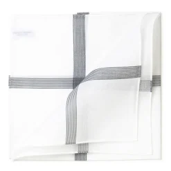 Simonnot-Godard Weises Taschentuch „Symphony" Aus Baumwolle Handgerollt* Taschentücher