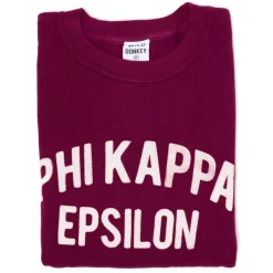 Sonderangebote X MJ Wild Donkey X Mj: Sweatshirt Mit Vintage-Buchstaben „Phi Kappa Epsi".* Pullover + T-Shirts