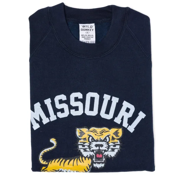 Sonderangebote X MJ Wild Donkey X Mj: Sweatshirt Mit Vintage-Print „Missouri" M* Pullover + T-Shirts