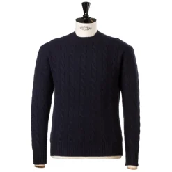 William Lockie Zopfpullover „Chirnside Cable" Aus Reinem Schottischem 4-Lagigem Kaschmirpullover* Strickwaren