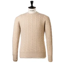 William Lockie Zopfpullover „Chirnside Cable" Aus Reinem Schottischem 4-Lagigem Kaschmir* Strickwaren