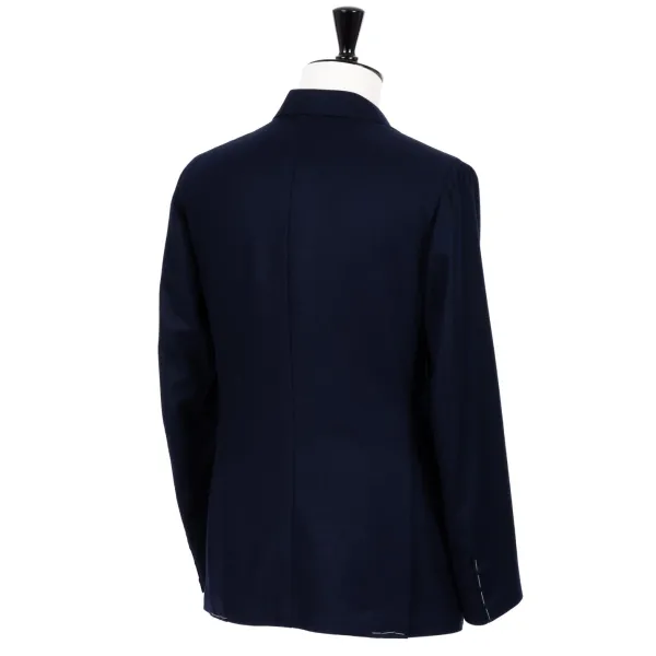 De Petrillo Zweireihige Jacke „Blazer Dorato" Aus Wolle Und Kaschmir Handgefertigt* Anzugjacke