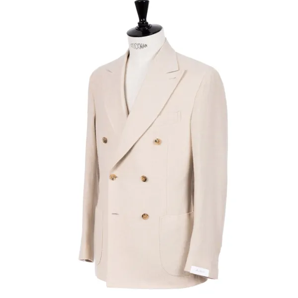 De Petrillo Zweireihige Jacke „Lusso Naturale" Aus Reinem Kaschmir* Anzugjacke