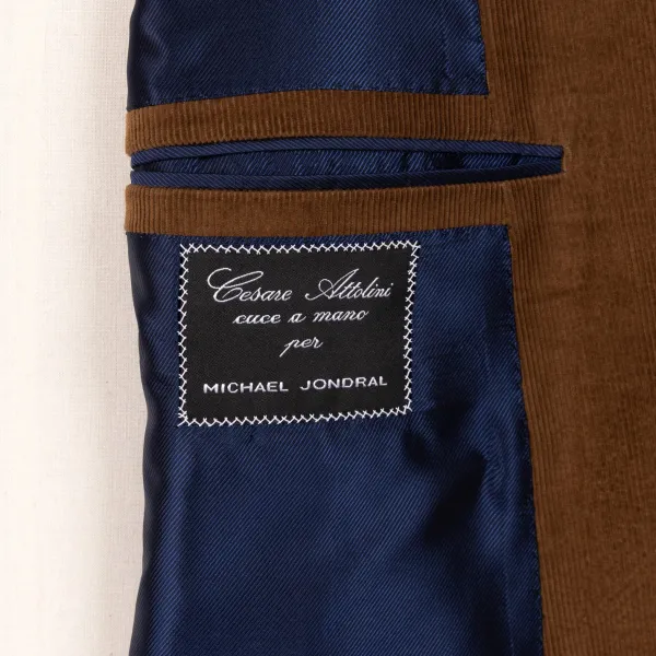 Cesare Attolini Zweireihiger Feincord-Anzug „Lusso Nel Paese" Aus Original* Anzugjacke